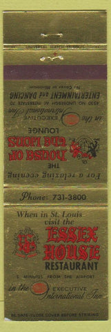 Matchbook Cover - Essex House Restaurant St Louis MO