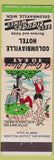 Matchbook Cover - Columbiaville Hotel MI hillbilly