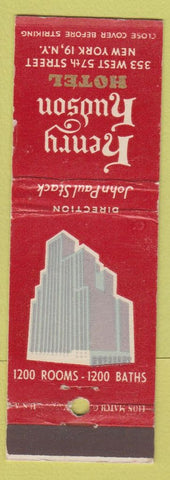 Matchbook Cover - Henry Hudson Hotel New York City