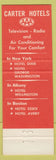 Matchbook Cover - Hotel Dixie New York City