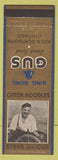 Matchbook Cover - Gus Bing Bong Restaurant bell Chicago IL Green Noodles