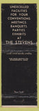 Matchbook Cover - Stevens Hotel Chicago IL WORN