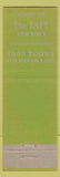 Matchbook Cover - Hotel Taft New York City