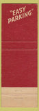 Matchbook Cover - Hotel York St Louis MO