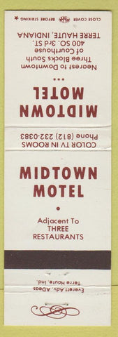Matchbook Cover - Midtown Motel Terre Haute IN