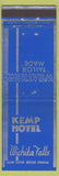 Matchbook Cover - Kemp Hotel Wichita Falls TX