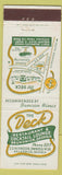 Matchbook Cover - Deck Restaurant Bar Brunswick GA