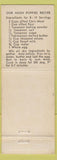 Matchbook Cover - Deck Restaurant Bar Brunswick GA