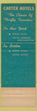 Matchbook Cover - Hotel Dixie New York City