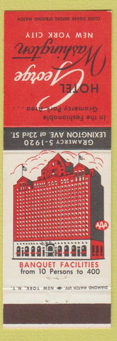Matchbook Cover - Hotel George Washington New York City