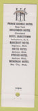 Matchbook Cover - Hotel Bancroft Saginaw MI