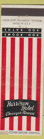 Matchbook Cover - Harrison Hotel Chicago IL WEAR
