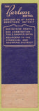 Matchbook Cover - Barlum Hotel Detroit MI