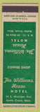 Matchbook Cover - Williams House Hotel Battle Creek MI