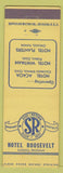 Matchbook Cover - Hotel Roosevelt Lansing MI