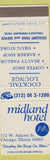 Matchbook Cover - Midland Hotel Chicago IL