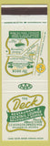 Matchbook Cover - Deck Restaurant Bar Brunswick GA