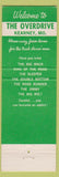Matchbook Cover - The Overdrive Truck Stop Kearney MO oil gas