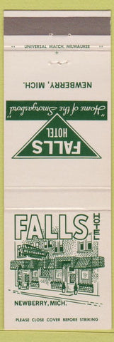Matchbook Cover - Falls Hotel Newberry MI
