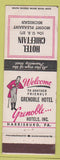 Matchbook Cover - Hotel Chieftain Mount Pleasant MI