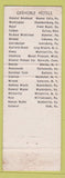 Matchbook Cover - Hotel Chieftain Mount Pleasant MI