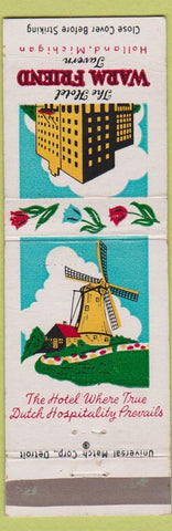 Matchbook Cover - Hotel Warm Friend Tavern Holland MI CREASE