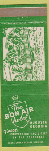 Matchbook Cover - Bon Air Hotel Augusta GA