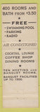 Matchbook Cover - Bon Air Hotel Augusta GA