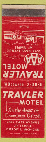 Matchbook Cover - Travler Motel Detroit MI