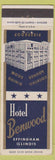 Matchbook Cover - Hotel Benwood Effingham IL WEAR