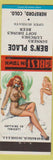 Matchbook Cover - Ben's Place Hereford Colorado pinup Pine Bluffs WY
