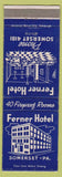 Matchbook Cover - Ferner Hotel Somerset PA blue