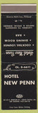 Matchbook Cover - Hotel New Penn New Castle PA WEAR
