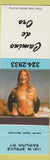 Matchbook Cover - Camino De Oro Rawlins WY nude pinup
