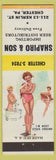 Matchbook Cover - Shapiro Son Beer Distributors Chester PA pinup