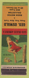 Matchbook Cover - Geo Oswald Match Collector Penn Yan NY pinup