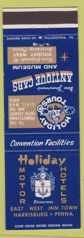 Matchbook Cover - Holiday Motor Hotel Harrisburg PA