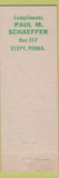 Matchbook Cover - RMS Convention 1953 Richmond VA pinup Egypt PA