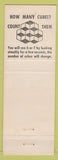 Matchbook Cover - Carmel Stamp Coin Shop Carmel by the Sea CA