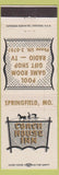 Matchbook Cover - Coach House Inn Springfield MO