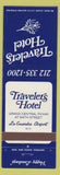 Matchbook Cover - Travelers Hotel New Y ork City La Guardia Airport