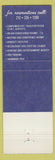 Matchbook Cover - Travelers Hotel New Y ork City La Guardia Airport