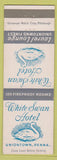 Matchbook Cover - White Swan Hotel Uniontown PA