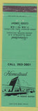Matchbook Cover - Homestead Grand Rapids MI WEAR