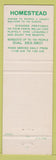 Matchbook Cover - Homestead Grand Rapids MI WEAR