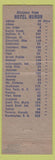 Matchbook Cover - Hotel Huron Ypsilanti MI