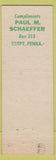 Matchbook Cover - RMS Convention 1953 Richmond VA pinup Egypt PA