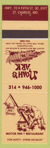 Matchbook Cover - Noah's Ark Motor Inn Restaurant ST Charles MO