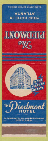 Matchbook Cover - The Piedmont Hotel Atlanta GA