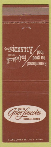 Matchbook Cover - Hotel Grier Lincoln Danville IL